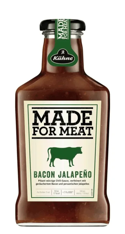 Сос Made For Meat бекон и халапеньо 375 мл - KUHNE