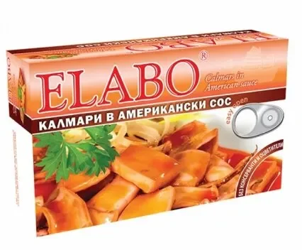 Калмари ELABO в американски сос 111 г