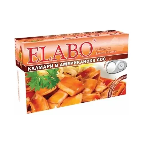 Калмари ELABO в американски сос 111 г - ELABO