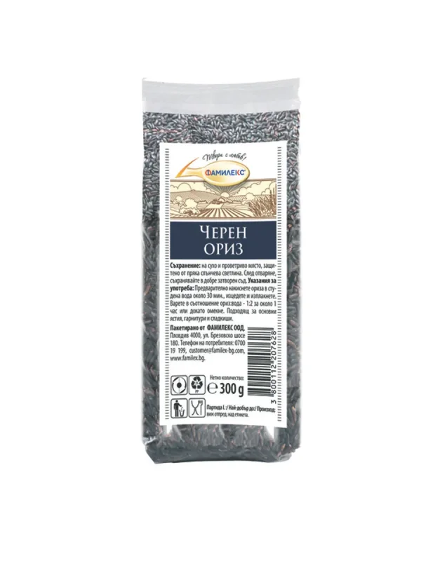 Ориз ФАМИЛЕКС черен 300 г - FAMILEX