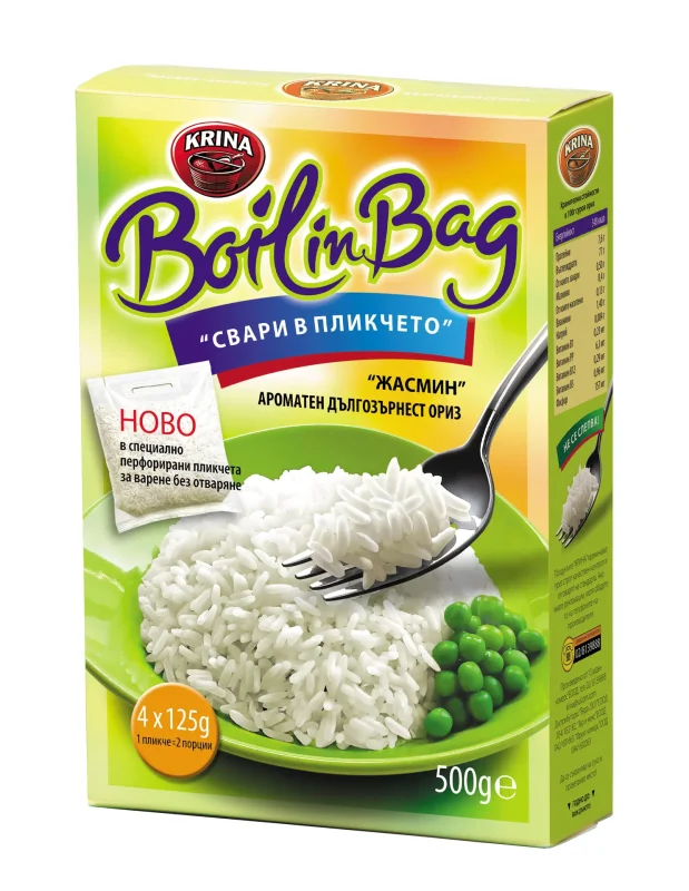 Ориз Boil in Bag КРИНА жасмин 500 г - KRINA