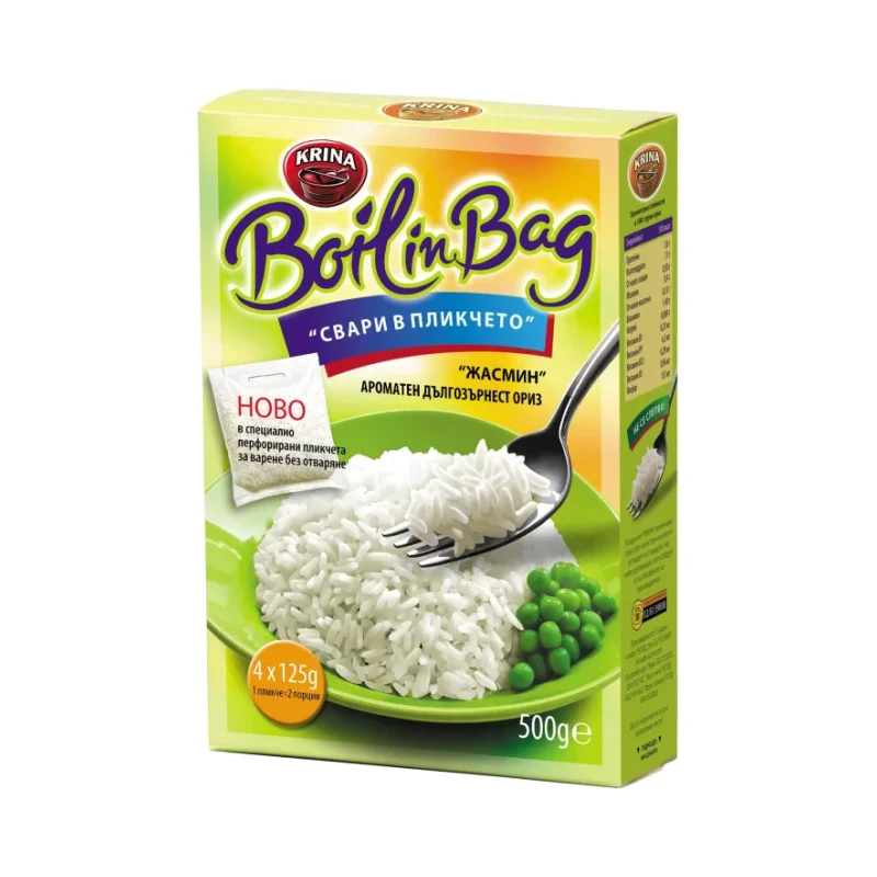 Ориз Boil in Bag КРИНА жасмин 500 г - Крина