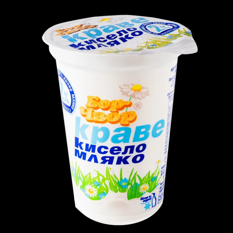 Кисело мляко БОР ЧВОР 2% 400 г