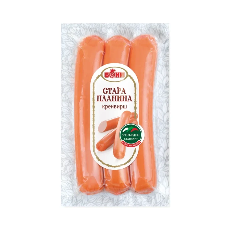 Кренвирши БОНИ Стара планина 280 г