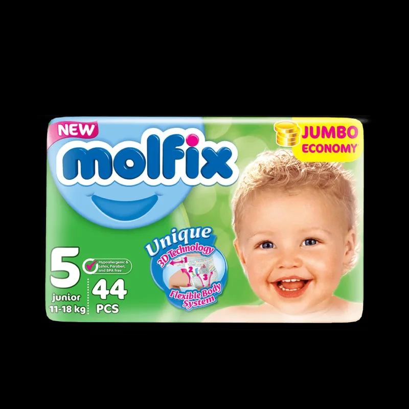 Бебешки пелени MOLFIX XL Jumbo 15+ кг 36 бр. - MOLFIX