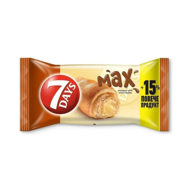 Кроасан 7DAYS max крем брюле 92 г - 7DAYS