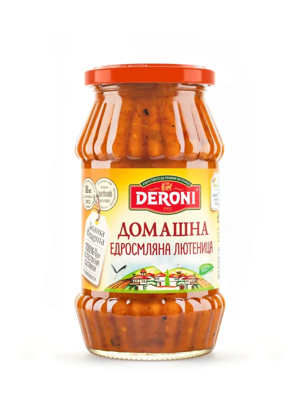 Лютеница DERONI домашна едросмляна 520 г