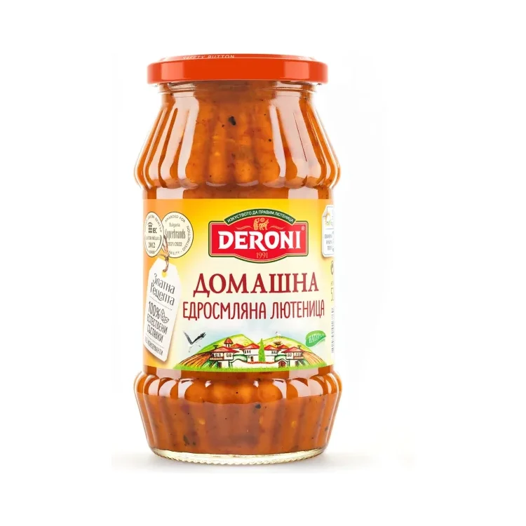 Лютеница DERONI домашна едросмляна 520 г - Deroni