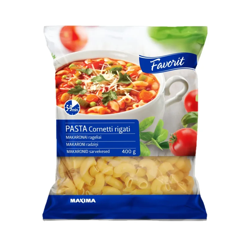 Макарони FAVORIT Cornetti rigati 400 г - FAVORIT