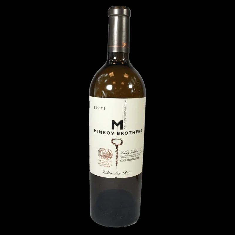 Вино MINKOV BROTHERS Chardonnay 750 мл - БРАТЯ МИНКОВИ