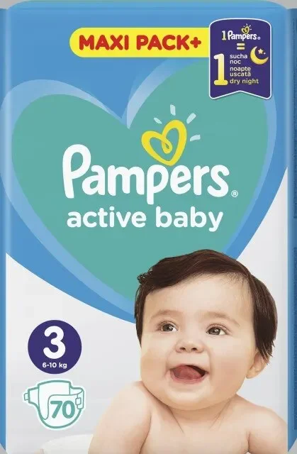 Бебешки пелени PAMPERS JPM Midi 70 бр. - PAMPERS