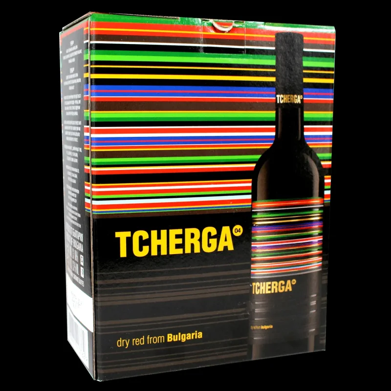 Вино TCHERGA червено 3 л