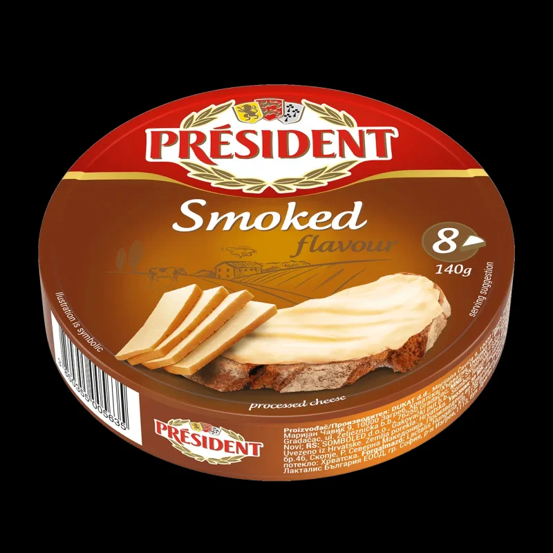 Топено сирене PRESIDENT пушено 140 г