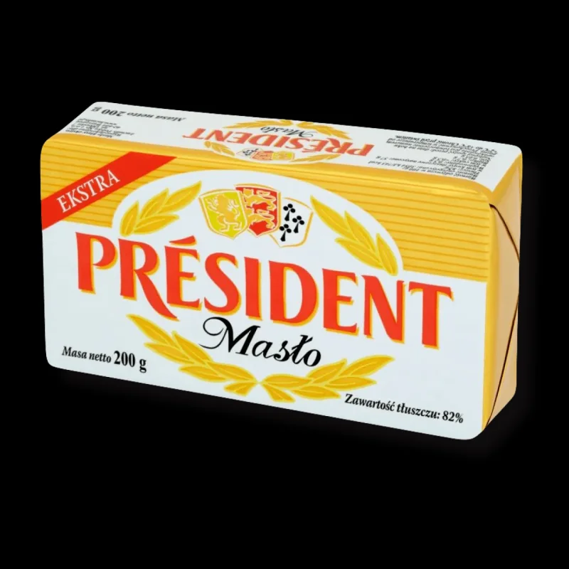 Краве масло PRESIDENT Extra 82% 200 г - PRESIDENT