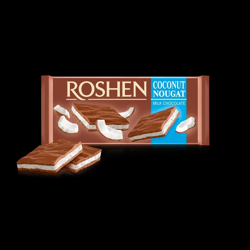 Шоколад ROSHEN с кокосова нуга 90 г