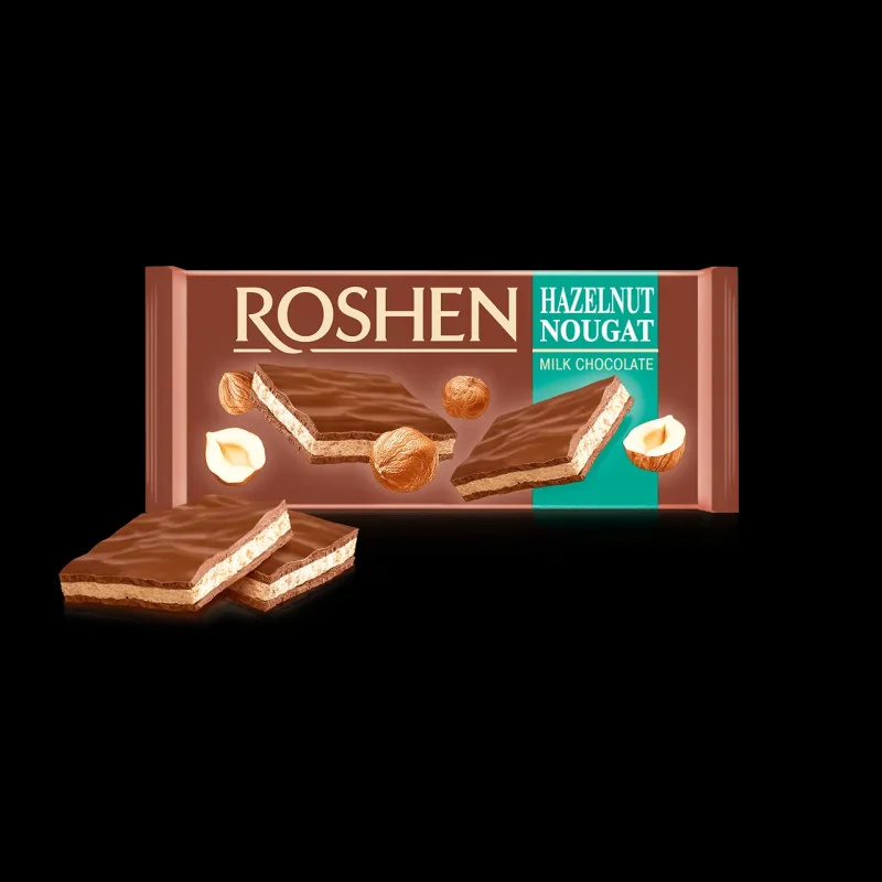 Шоколад ROSHEN с лешникова нуга 90 г