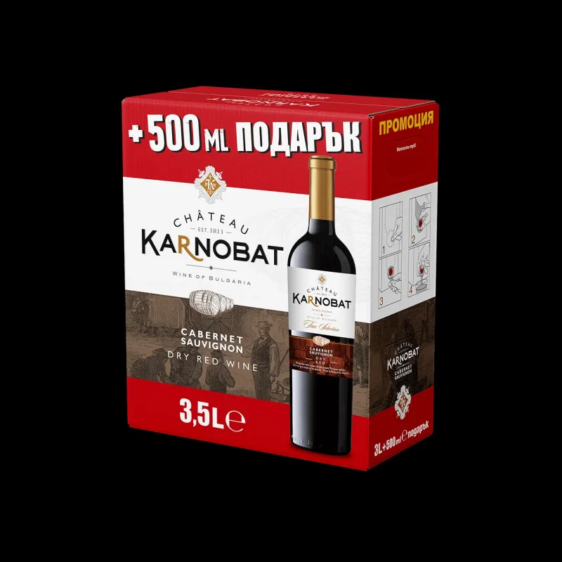 Вино CHATEAU KARNOBAT Каберне 3 л