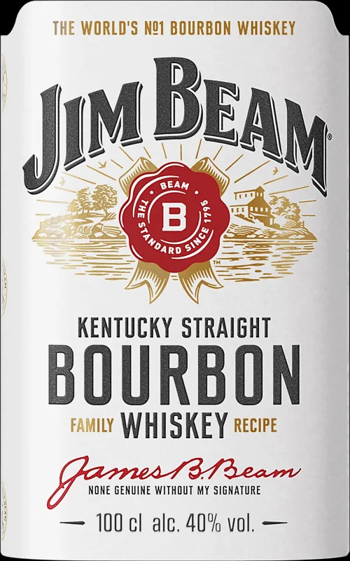 Бърбън уиски JIM BEAM 40% алк. 1 л