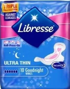 Дамски превръзки LIBRESS Ultra Goodnight 10 бр. - LIBRESSE