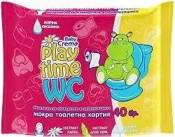 Мокрa тоaлетна хартия PLAY TIME розова 40 бр. - PLAY TIME