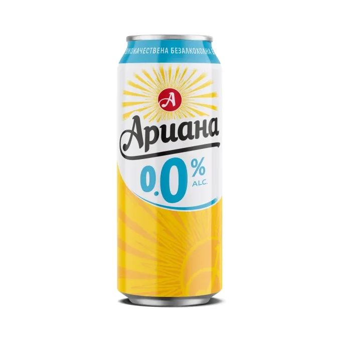 Безалк. бира АРИАНА 0.0% кен 500 мл