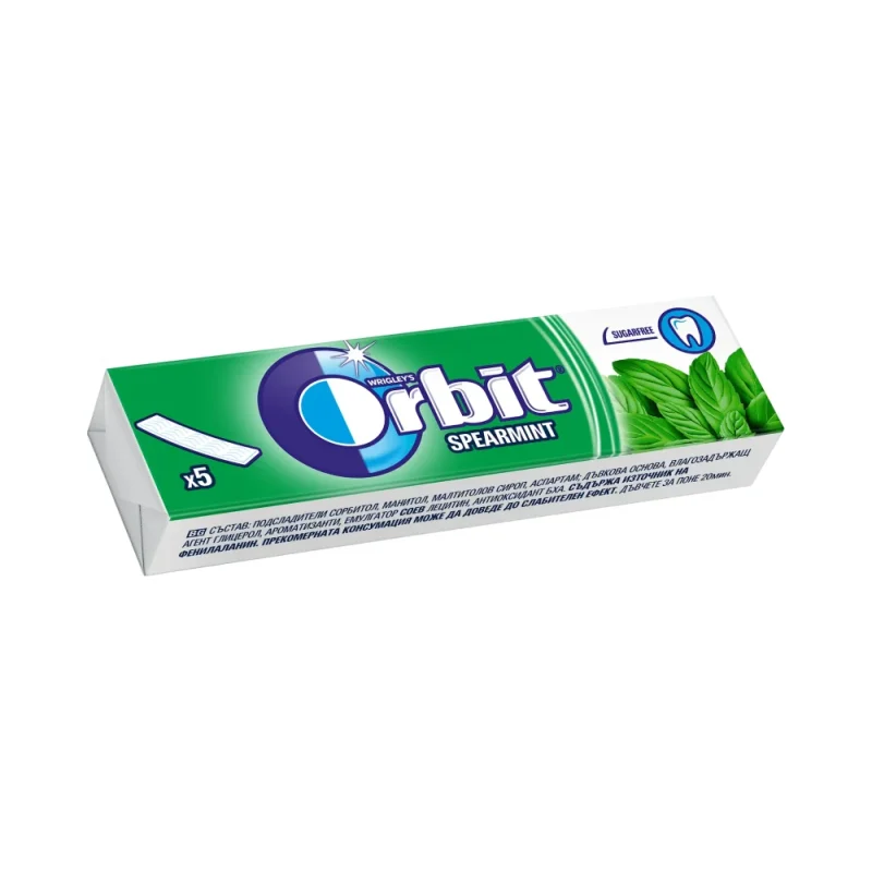 Дъвки ОRBIT spearmint 5 бр. - Orbit