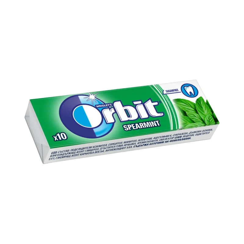 Дъвки ORBIT spearmint 10 бр. - Orbit