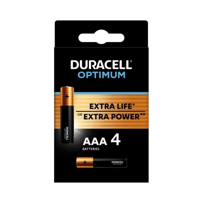 Батерия Duracell Optimum AAA 4 бр. - DURACELL