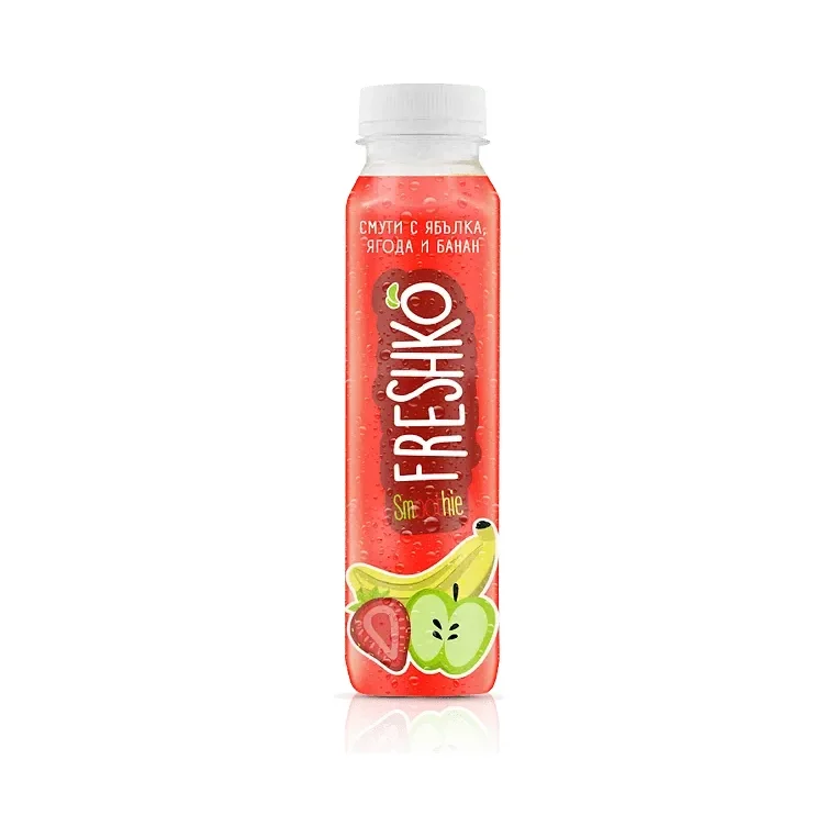 Студено пресован сок FRESHKO 100% ягода, банан и ябълка 330 мл. - FRESHKO