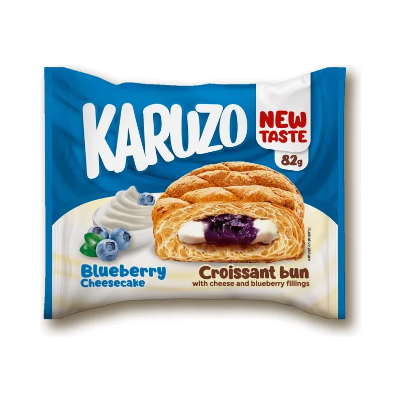 Кроасан KARUZO с чийзкейк боровинка 82 гр. - Karuzo