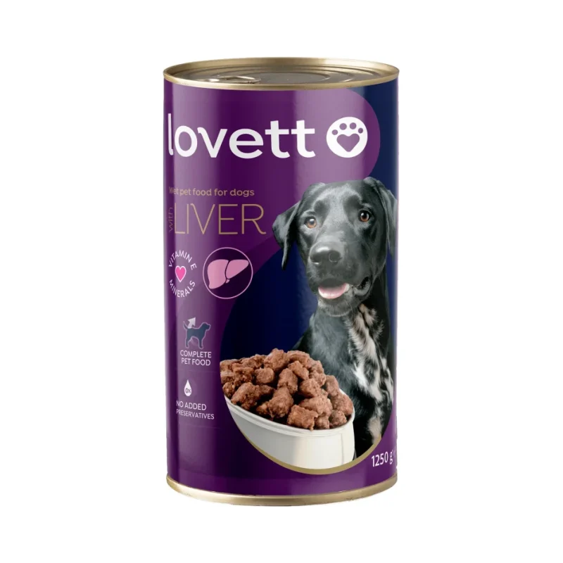 Храна за кучета LOVETT с черен дроб 1.25 кг. - LOVETT