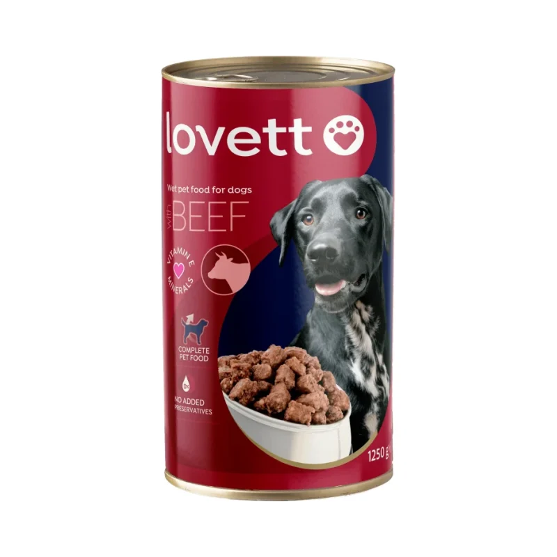 Храна за кучета LOVETT с говеждо 1.25 кг. - LOVETT