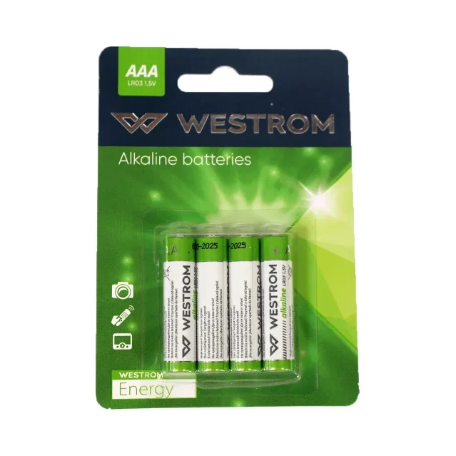 Батерии WESTROM AAA LR03 1.5V 4бр - WESTROM