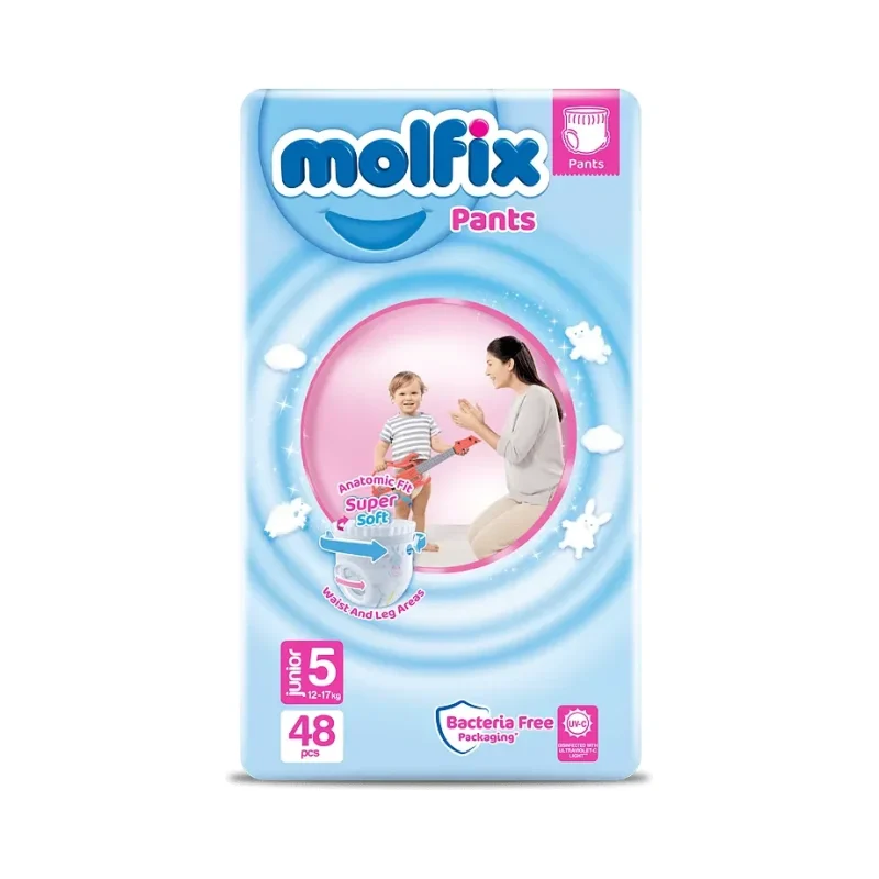 Бебешки пелени MOLFIX Pants 5 12 - 17 кг 44 броя - MOLFIX