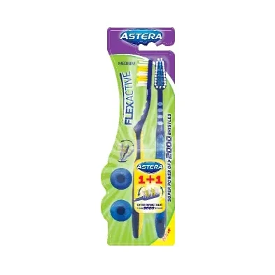 Четка за зъби ASTERA Flex Active 1 + 1 бр - ASTERA