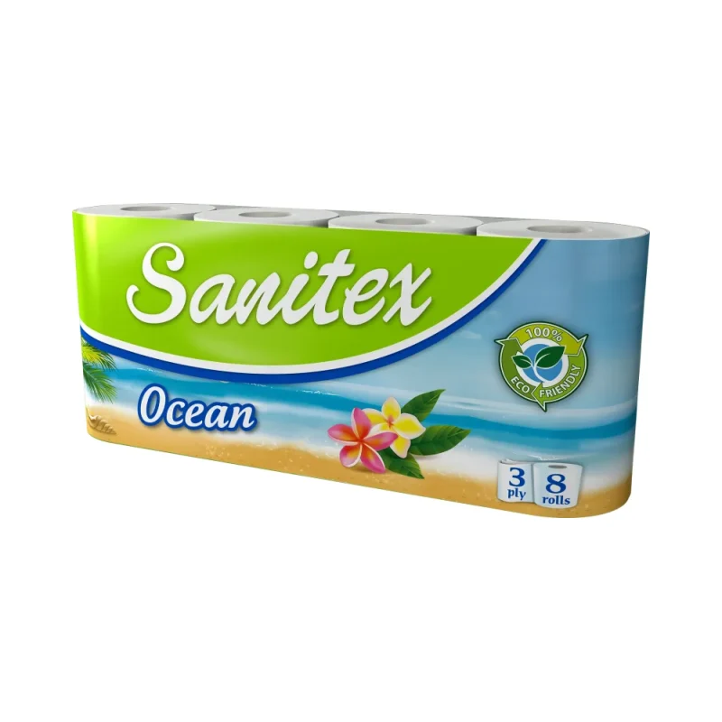 Тоалетна хартия SANITEX Ocean 8 броя - SANITEX
