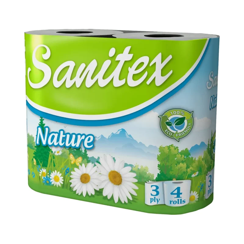 Тоалетна хартия SANITEX Nature 4 броя - SANITEX