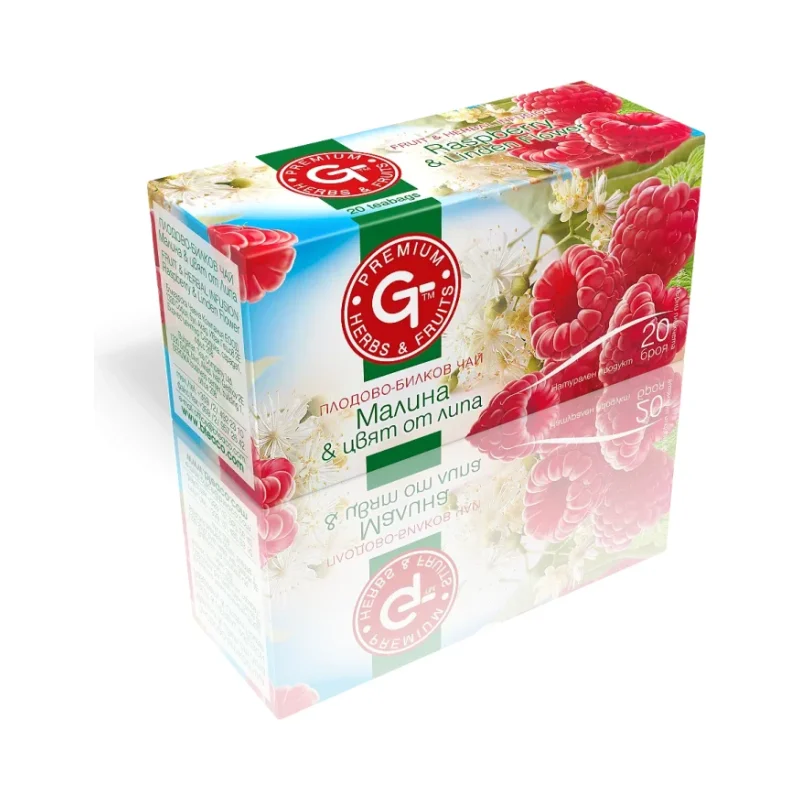 Чай GT PREMIUM малина,цв. от липа 30 г - GT PREMIUM