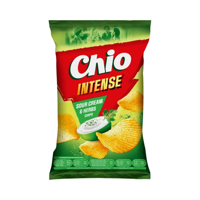 Чипс CHIO INTENSE сметана и билки 135 г - Chio