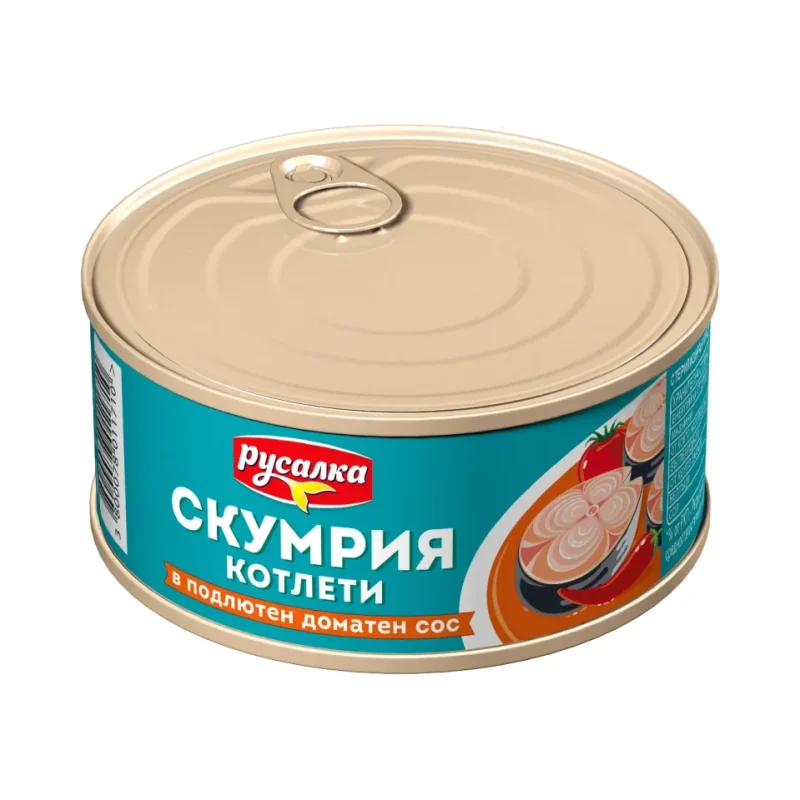 Скумрия котлет РУСАЛКА подлютен сос 300 г - РУСАЛКА