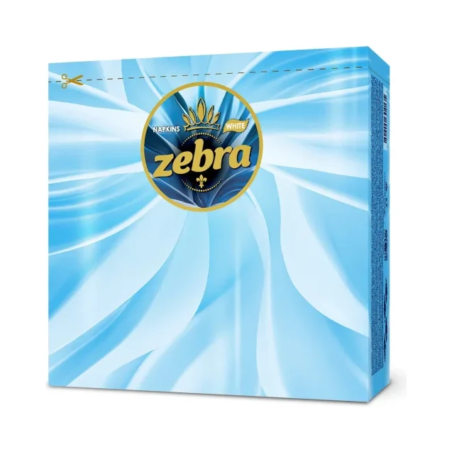 Салфетки Zebra White 33х33 см 75 бр. - ZEBRA