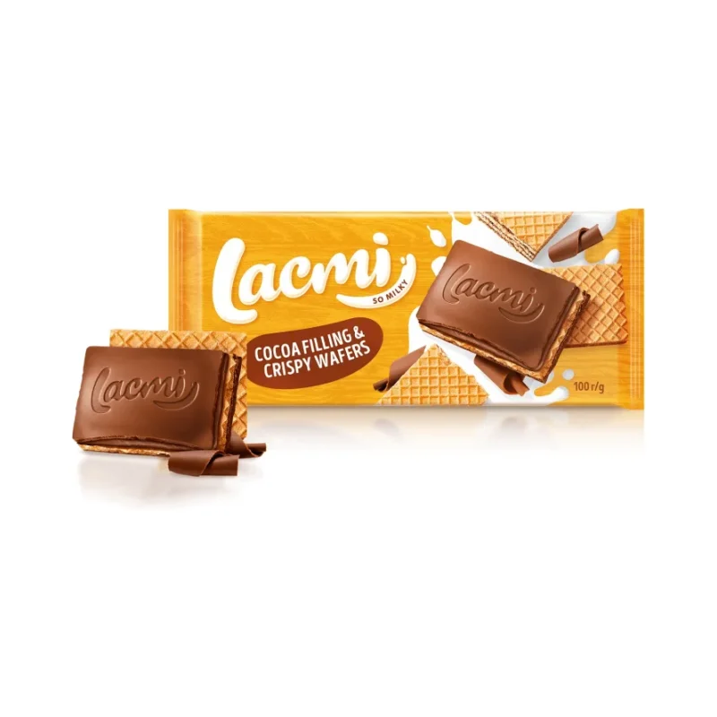 Шоколад LACMI какао и вафли 100 г - ROSHEN