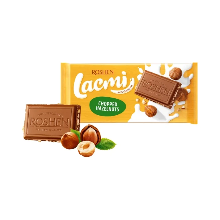 Шоколад LACMI с натрошени лешници 90 г - ROSHEN