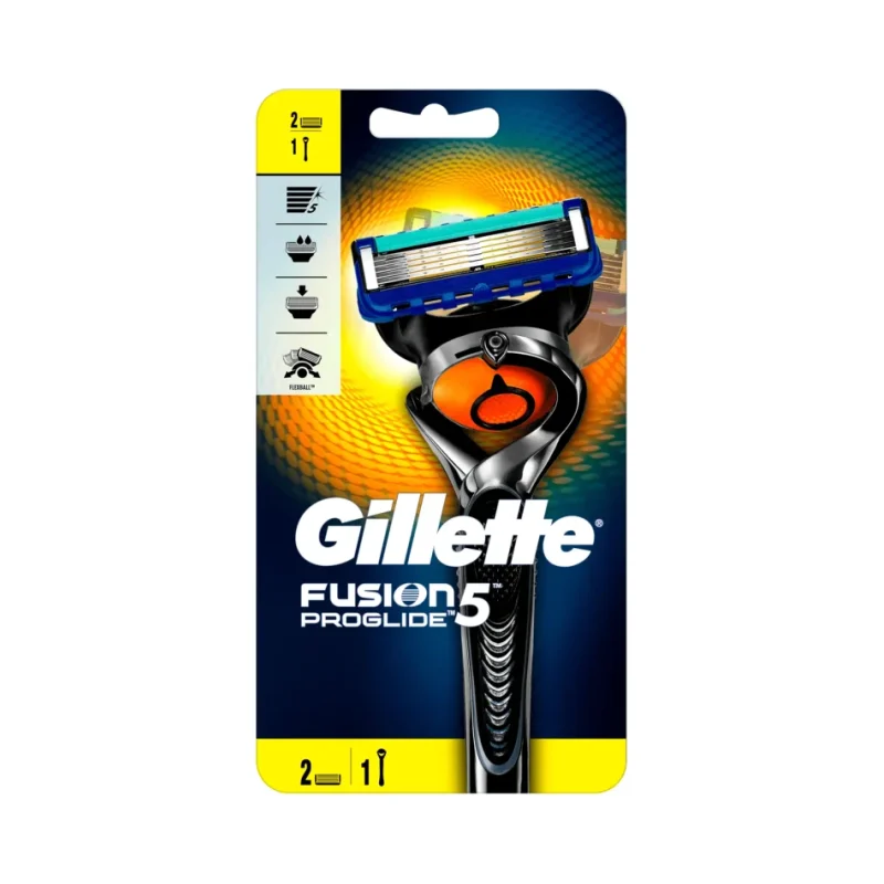 Самобръскачка GILLETTE Fusion Pro Glide 5 Flex Ball с 2 ножчета - GILLETTE