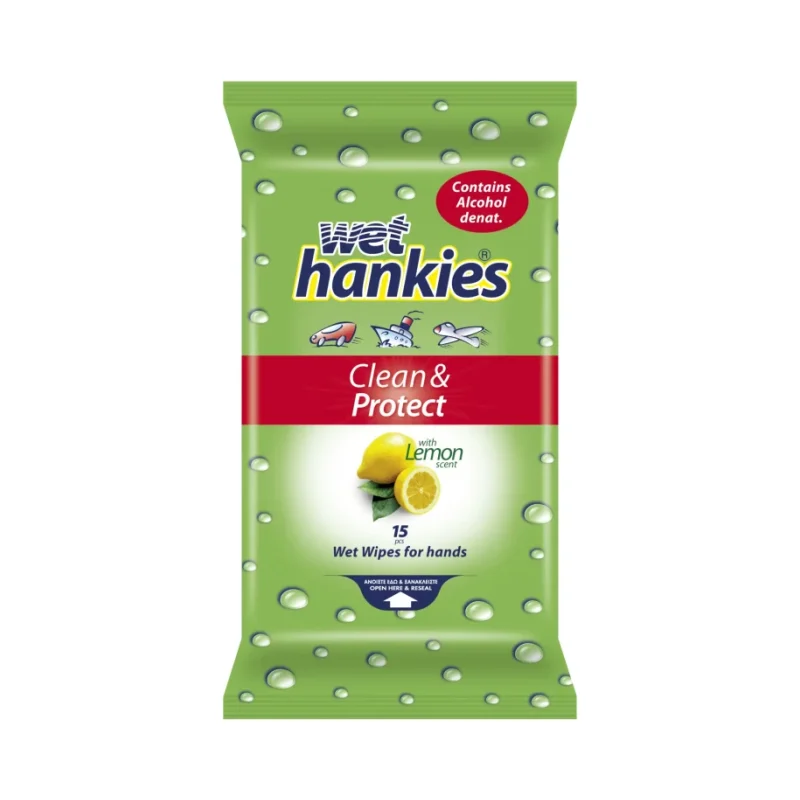Мокри кърпи HANKIES LEMON 15 бр. - HANKIES
