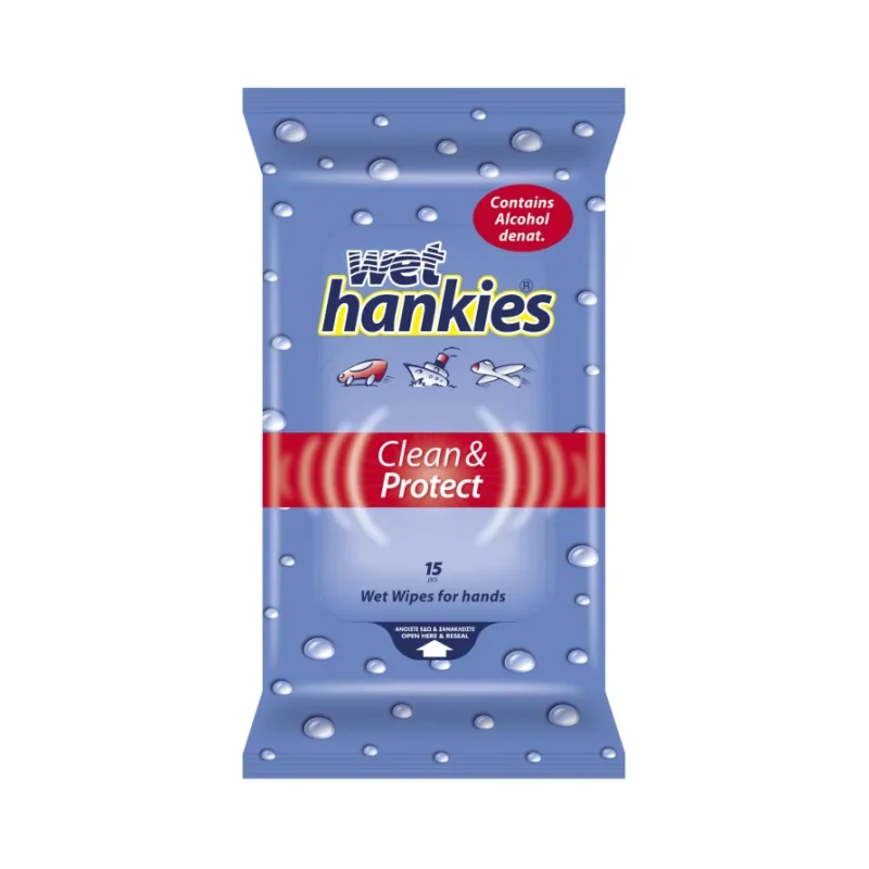 Мокри кърпи HANKIES CLEAN 15 бр. - HANKIES
