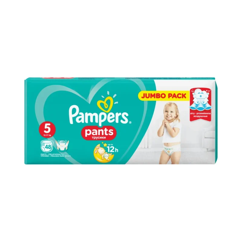 Бебешки пелени PAMPERS Pants 5 12-18 кг 48 бр. - PAMPERS