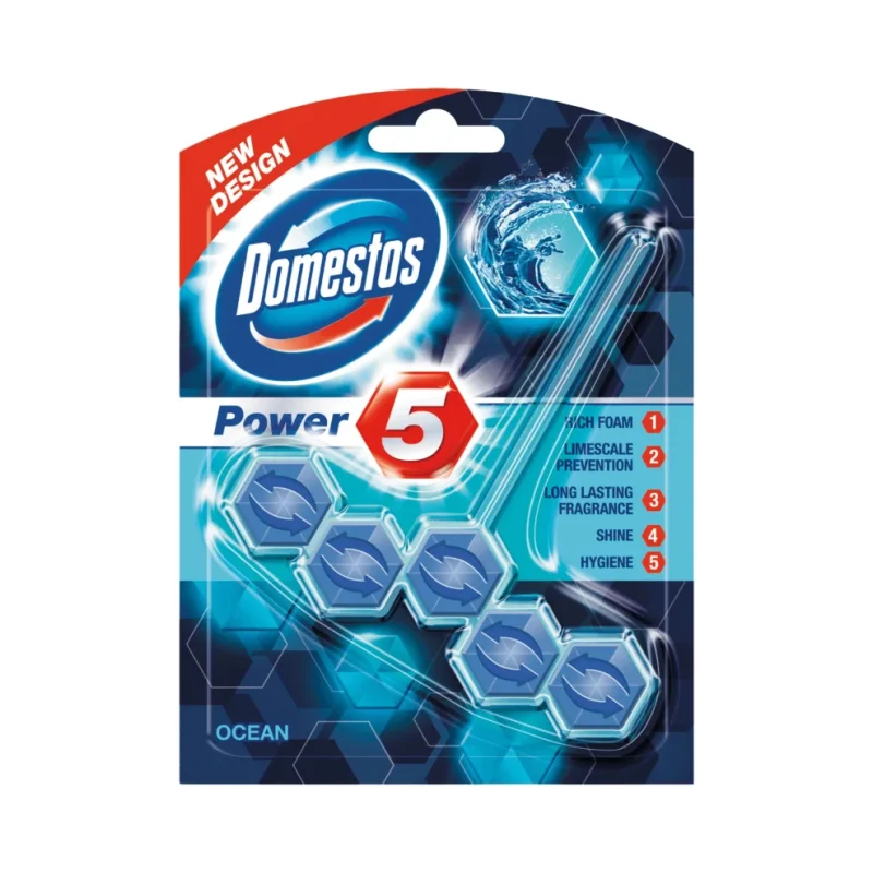 Ароматизатор за тоалетна DOMESTOS Power Ocean 55 г - DOMESTOS
