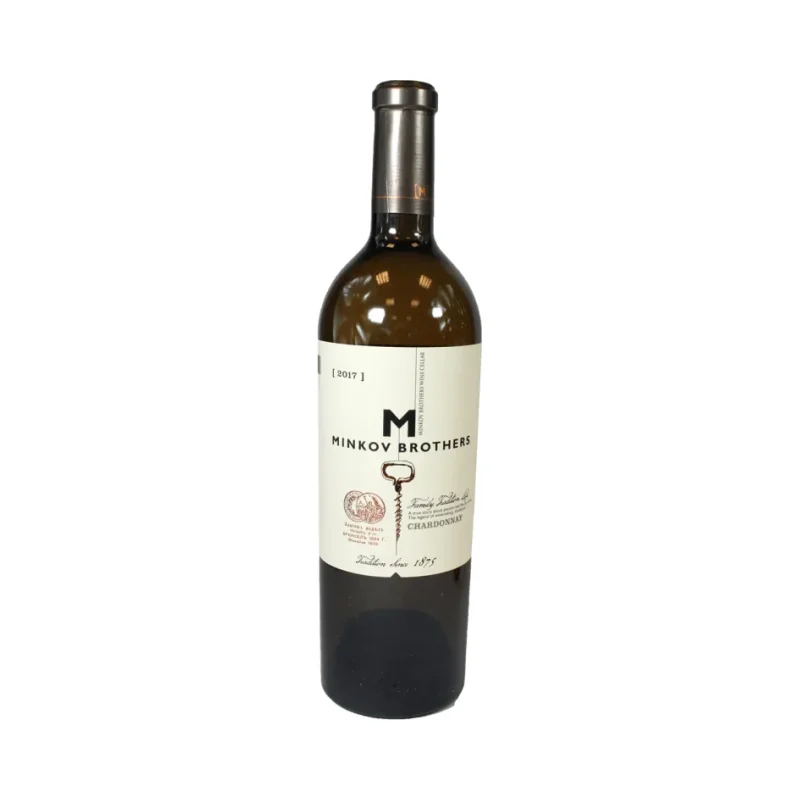 Вино MINKOV BROTHERS Chardonnay 750 мл - БРАТЯ МИНКОВИ