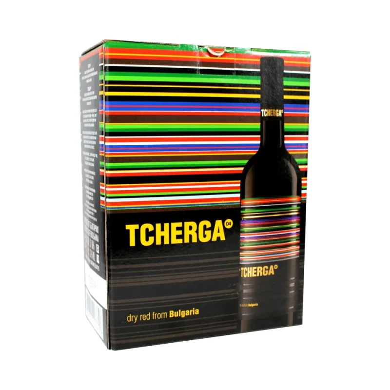 Вино TCHERGA червено 3 л - TCHERGA